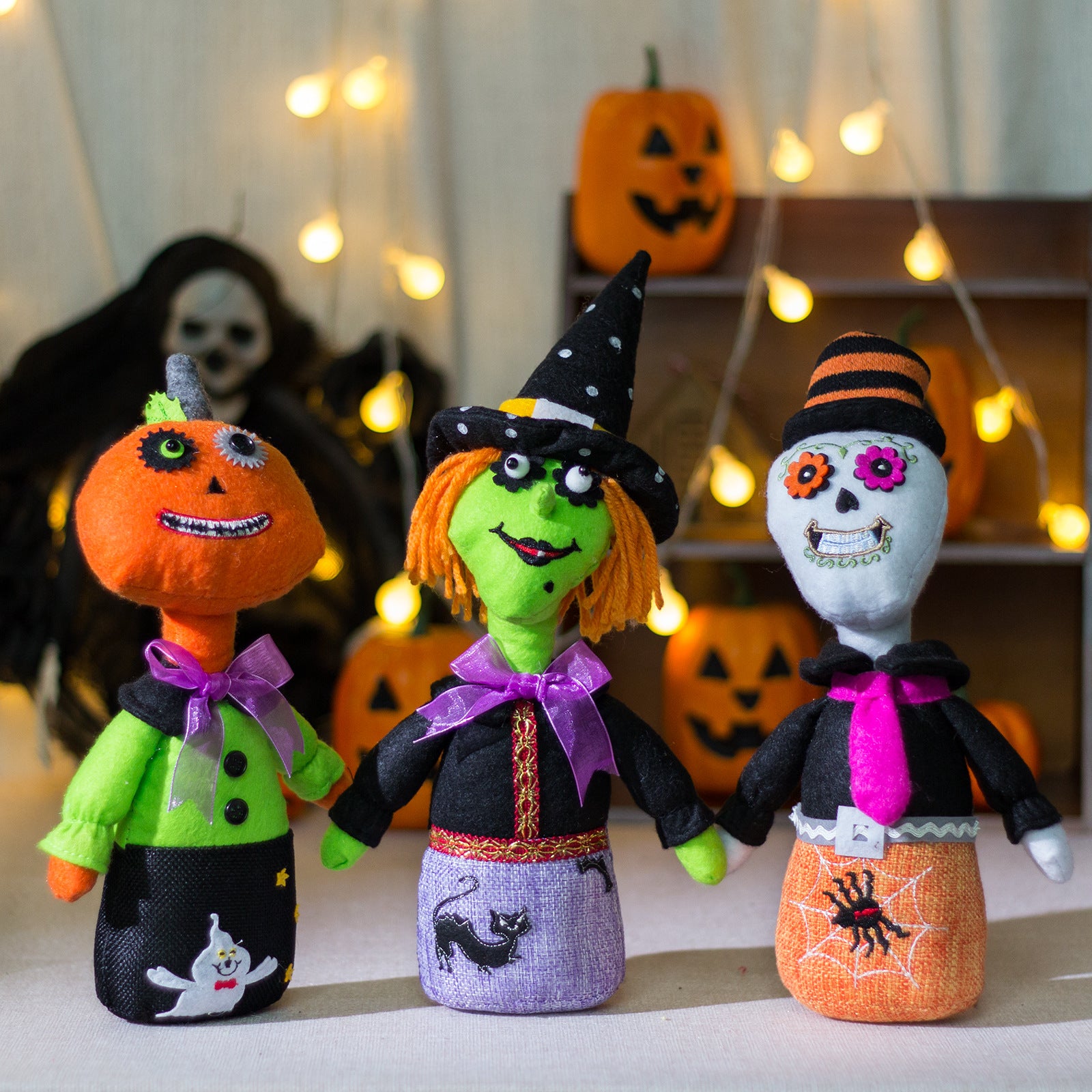 Halloween decorations desktop ornaments Western Ghost Festival witch skull Halloween figurine ornaments