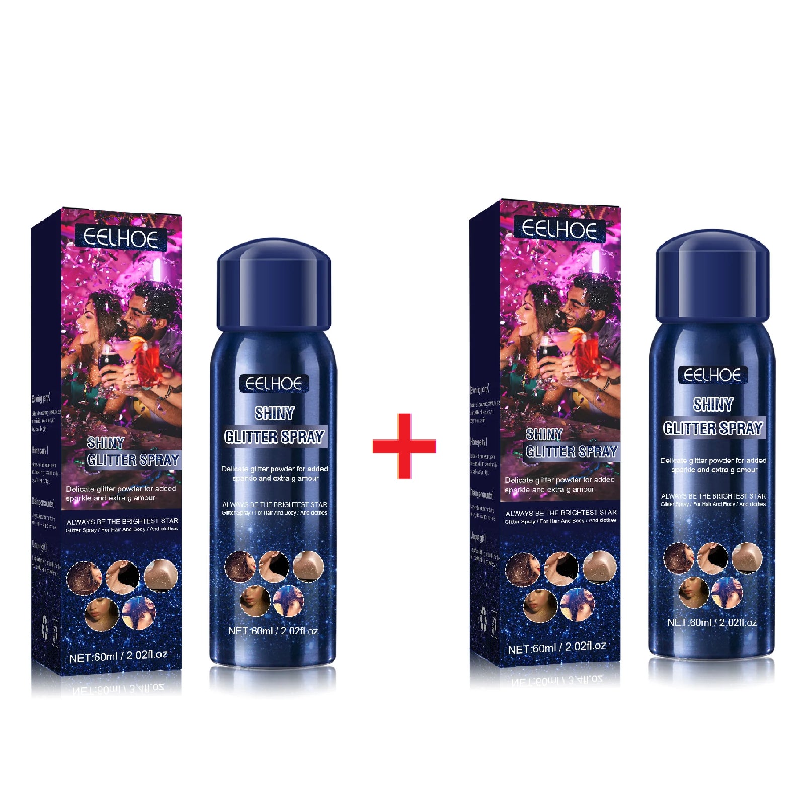 Glitter Spray, Halloween Brightening Makeup Night Club Party Clothing Highlights Skin Brightening Powder