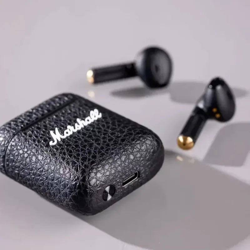 New MARSHALL MINOR III TWS Wireless Bluetooth Headset in Ear Noise Reduct Earbuds HiFi Bass Retro Music Sports Game Headphones
