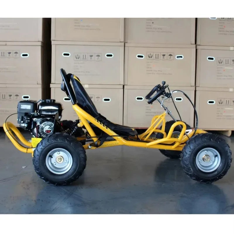 25KM/H Safety Speed Buggy 105CC Heavy Duty Gasoline Karting with 4 Wheel