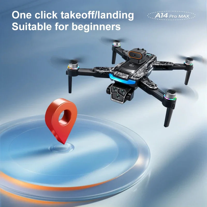 Xiaomi A14Pro max GPS Drone 8K Profesional HD Camera Obstacle Avoidance Brushless Foldable Quadcopter Optical Flow RC Dron Toys