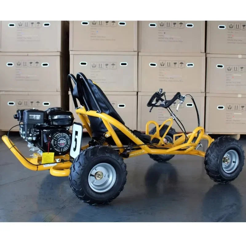 25KM/H Safety Speed Buggy 105CC Heavy Duty Gasoline Karting with 4 Wheel