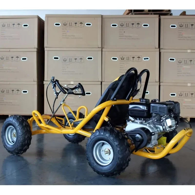 25KM/H Safety Speed Buggy 105CC Heavy Duty Gasoline Karting with 4 Wheel
