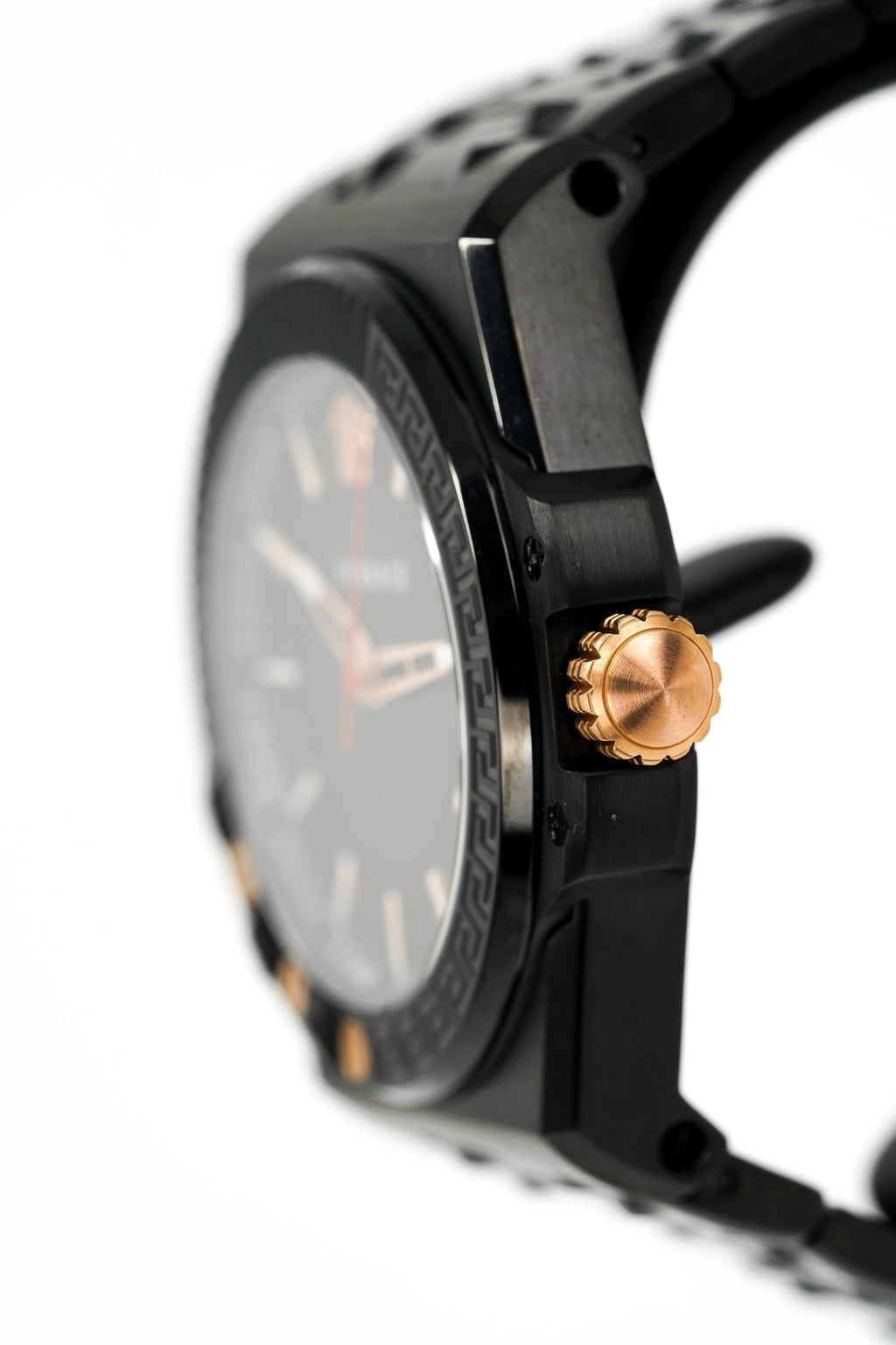 Versace Men's Watch Chain Reaction Black Bracelet